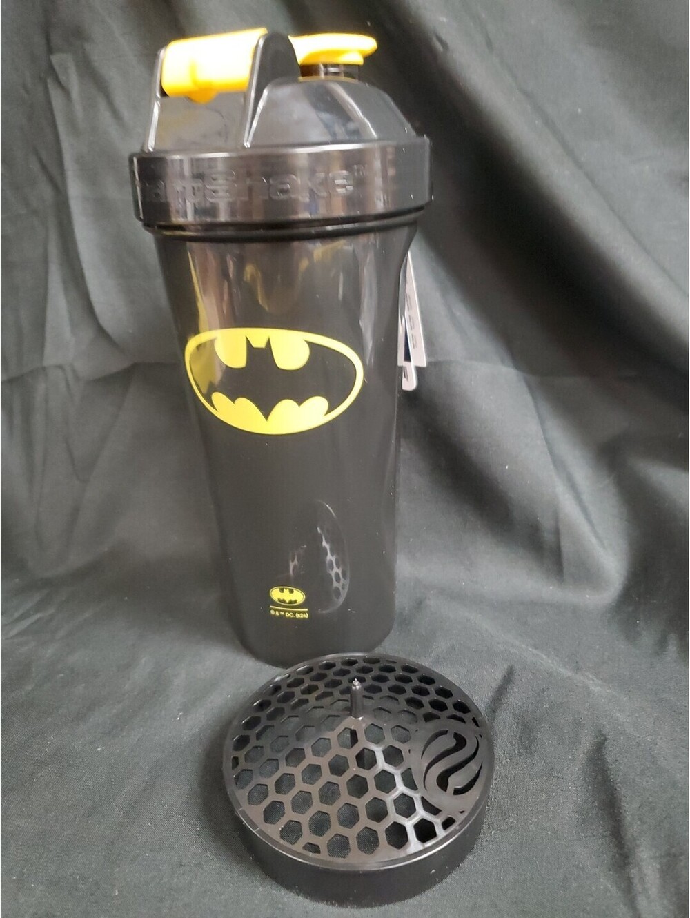 Smartshake Lite Justice League Batman Protein Shaker Bottle 800ml/27oz NEW